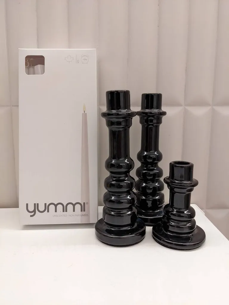 Candlestick And Holder Set Of 3 photo 1