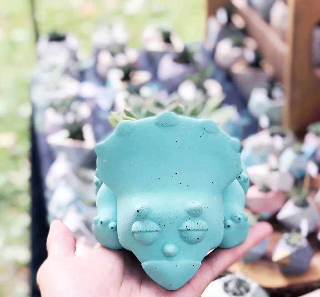 Sleepy Dino Planter photo 1