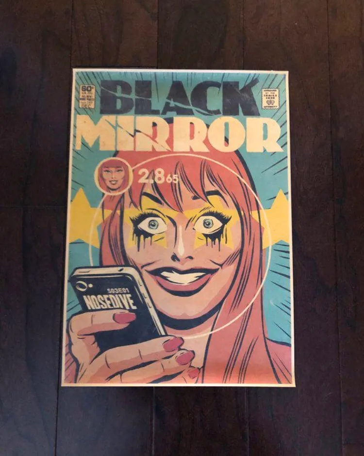 🎁Nosedive Black Mirror Retro-Style Poster photo 1