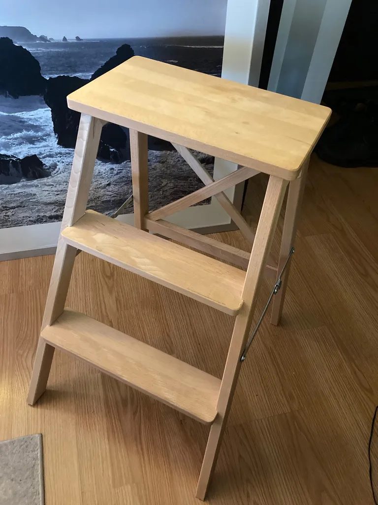 IKEA Wooden Folding Step Stool photo 1