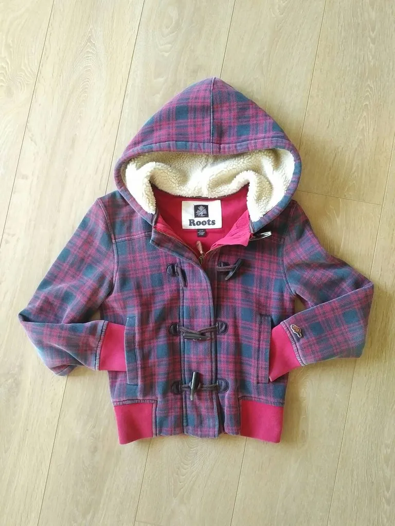 Roots Red Checked Sweater photo 1