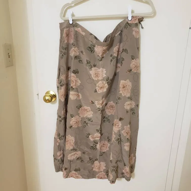 Vintage Silk Skirt 18W photo 1