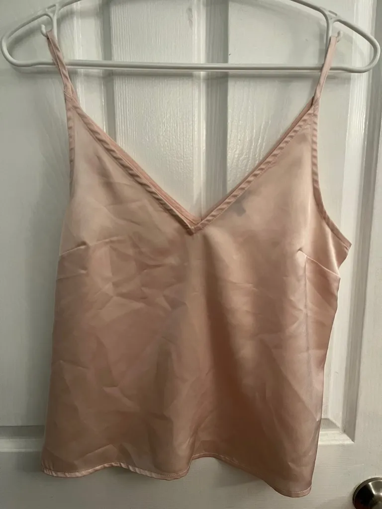 Satin Light Pink Cami photo 1