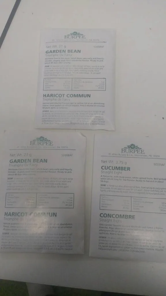 Garden Bean And Cucumber Seeds photo 1