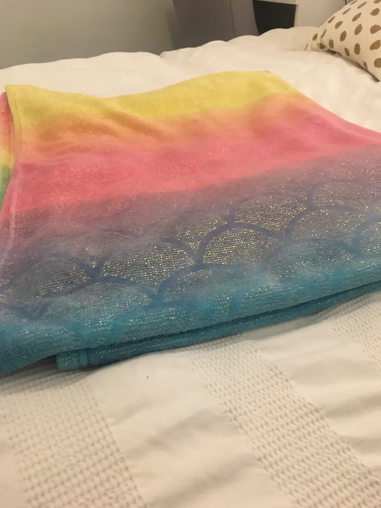 Mermaid Shimmery throw Blanket photo 1