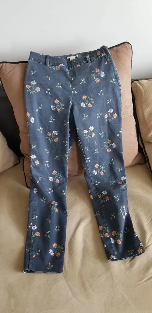 H&M Floral Pants photo 1