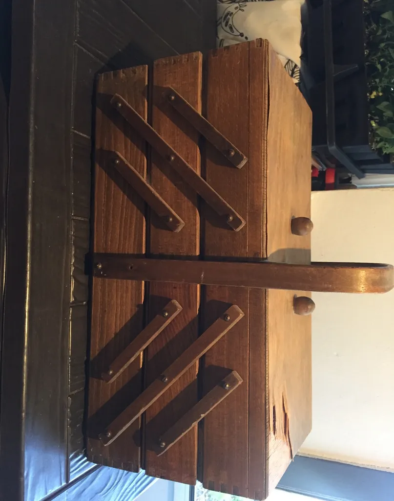 vintage sewing box photo 1