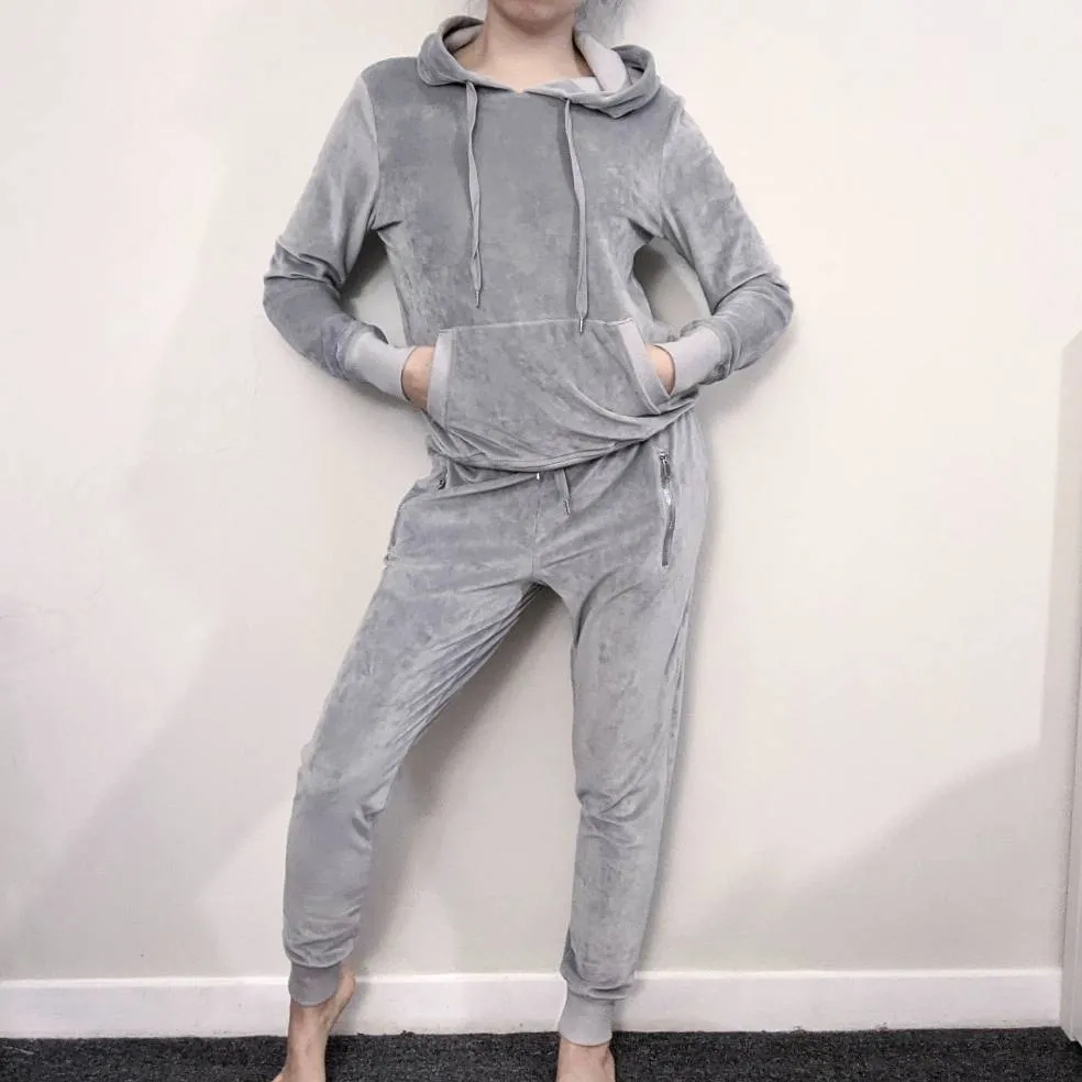 2 Piece Matching Velour Tracksuit photo 1