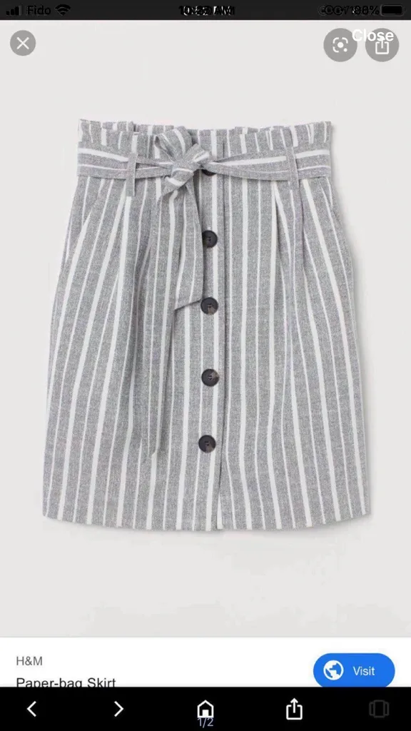 H&M Paper Bag Skirt photo 1