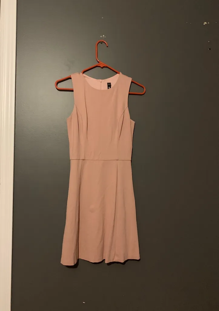 Design Lab Pink Skater Dress Sz S photo 1