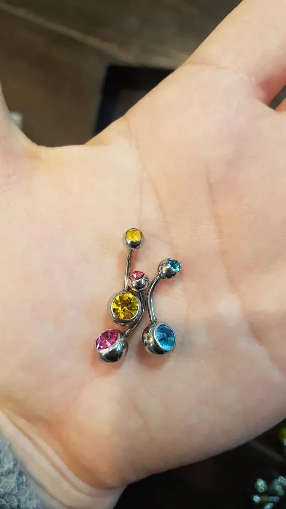 Sterling Silver 925 Belly Piercing - Piercing the Nombril En ... photo 1