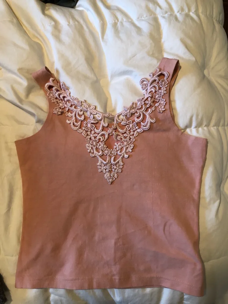 Pretty In Pink, And Lace - Vintage Top photo 1