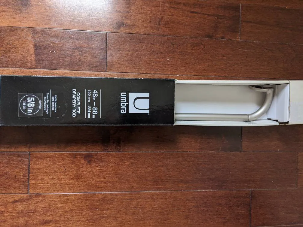 BNIB Umbra Drapery Rod photo 1
