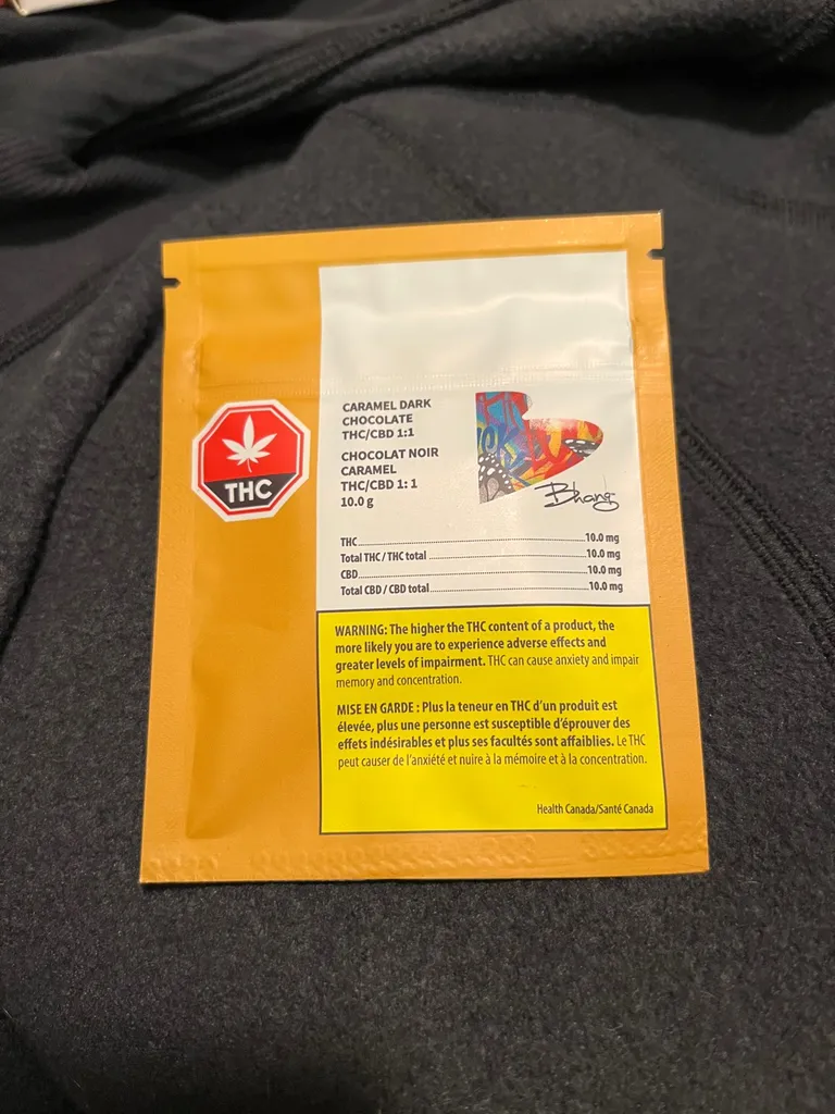 THC/CBD Caramel Dark Chocolate photo 1