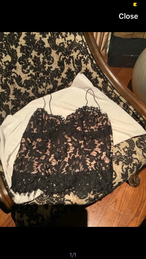 Sexy Peach/Nude Lace Tank photo 1