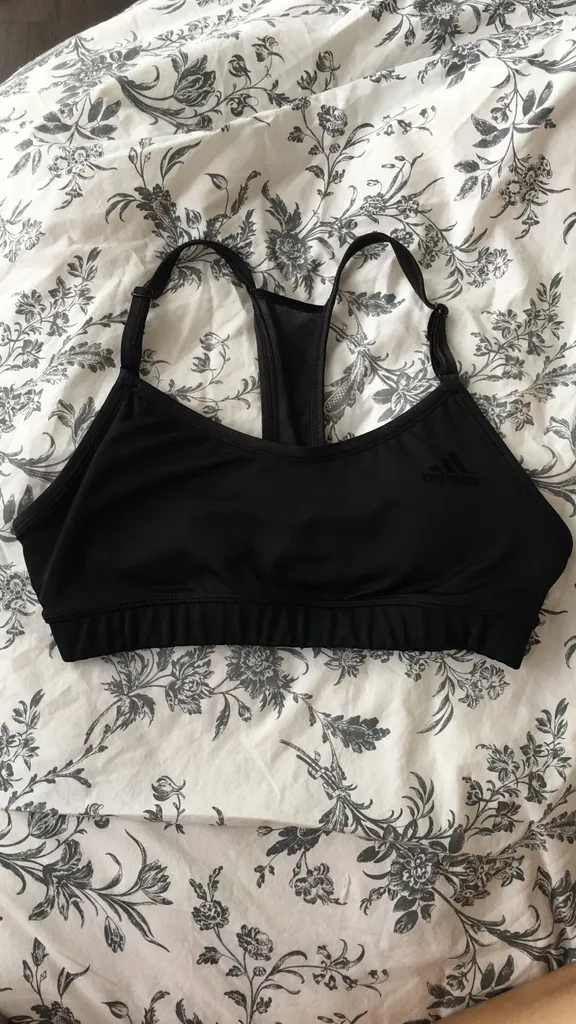 Black Adidas Sports Bra Sz XS photo 1
