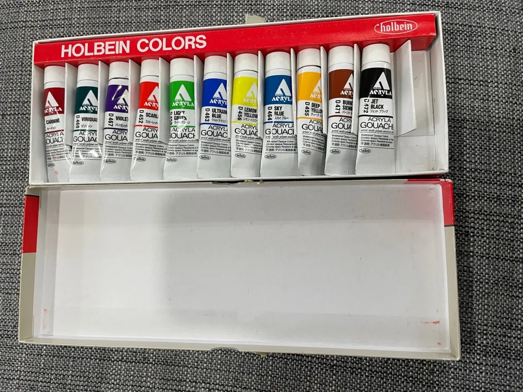 Acryla Gouache- Holbein 12 Pc (11ml Tubes) photo 1