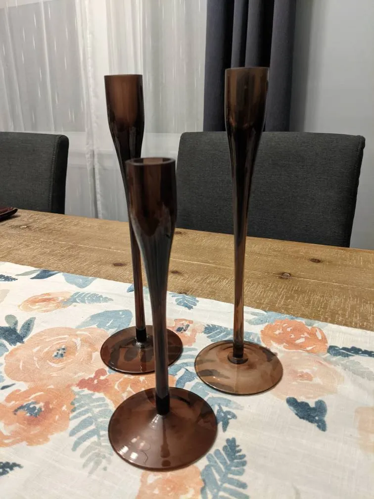 3 Candlestick Holders photo 1