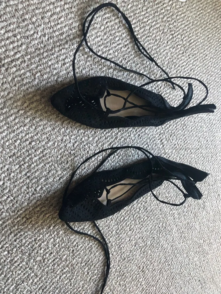 Suede Pointed Flats photo 1