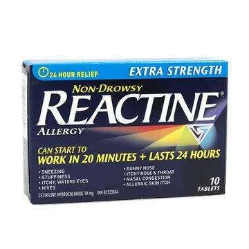 Reactine pills (anti-histamine allergy drug) -- Not Expired photo 1