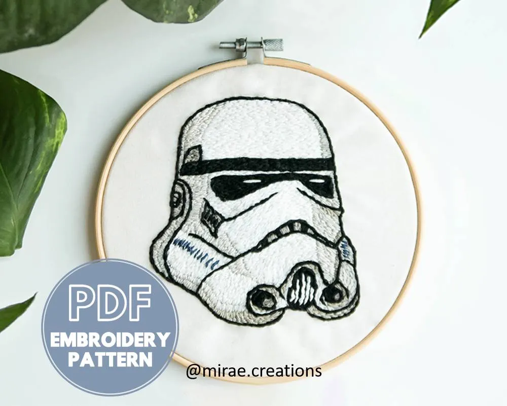 Stormtrooper Embroidery Pattern (Digital) photo 1