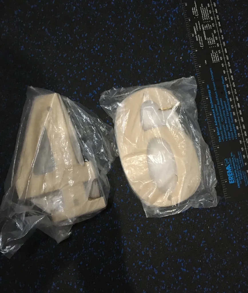 7” Tall Brass Address Numbers photo 1