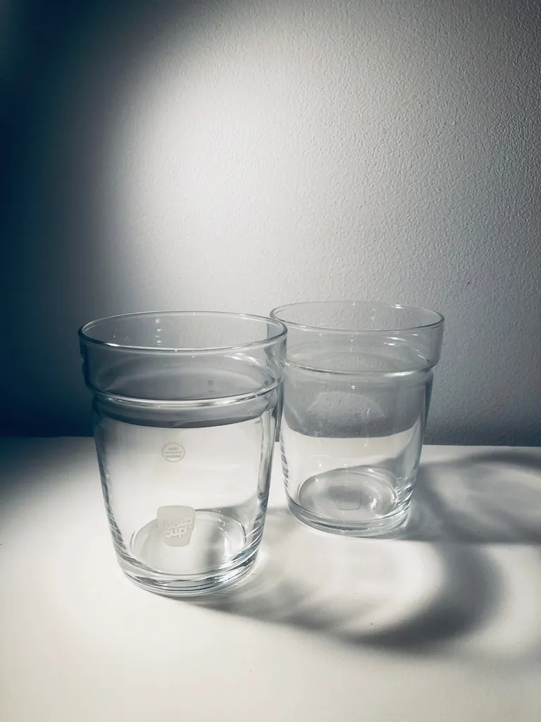 ⨺ DRINKWARE: 2 KeepCup Replacements Glass Cups photo 1