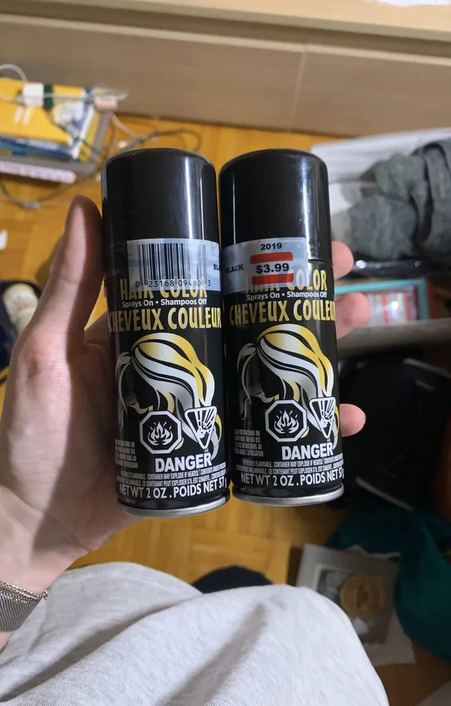 Black Temporary Hair Spray photo 1