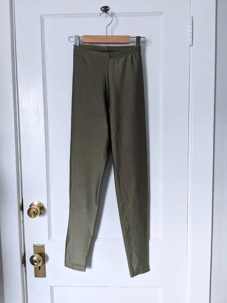 American Apparel Olive Leggings photo 1