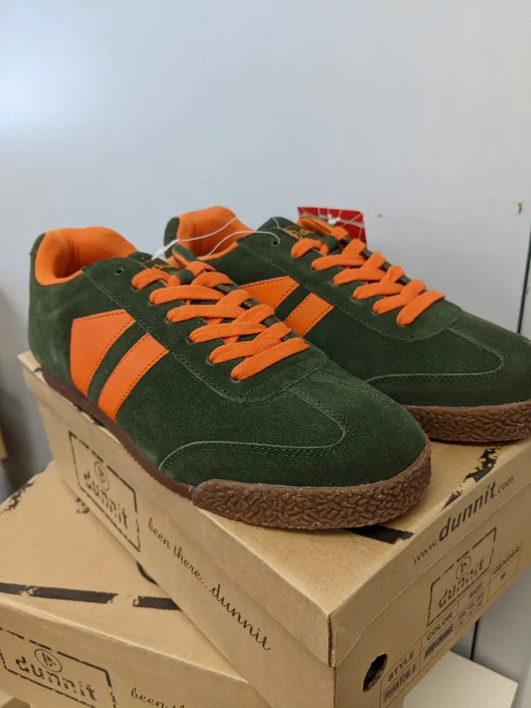 BNIB Dunnit ArmyGreen/Orange, sizes 8-13M photo 1