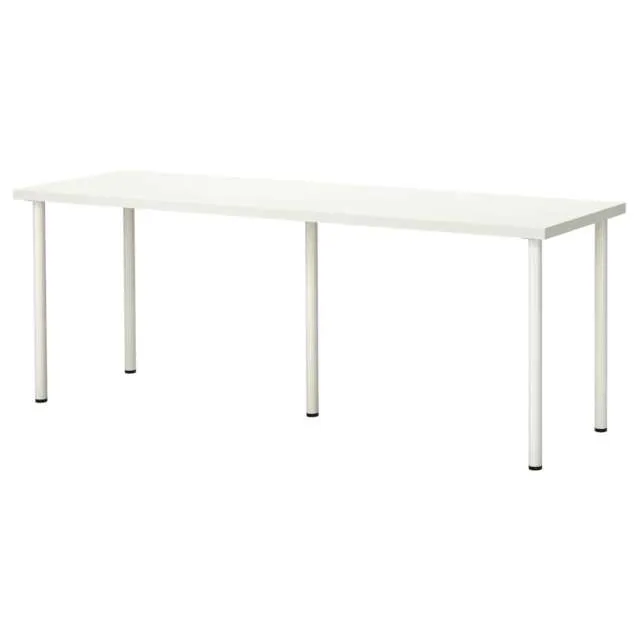 White Ikea Linnmon/Adils Table/Desk photo 1