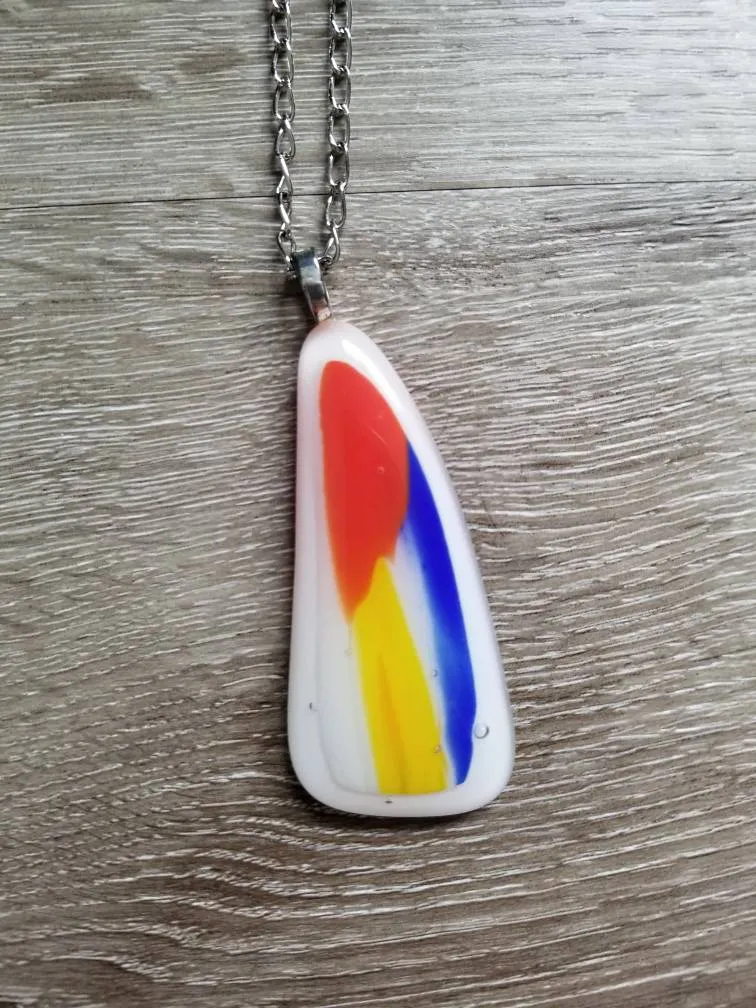 Handmade Glass Pendant Necklace photo 1