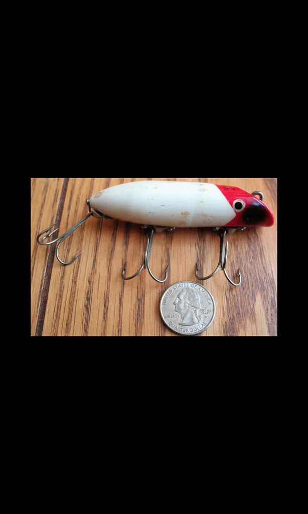 Plastic Red And White LURE AL&W TORONTO 3~3/8" Allcock Laight... photo 1