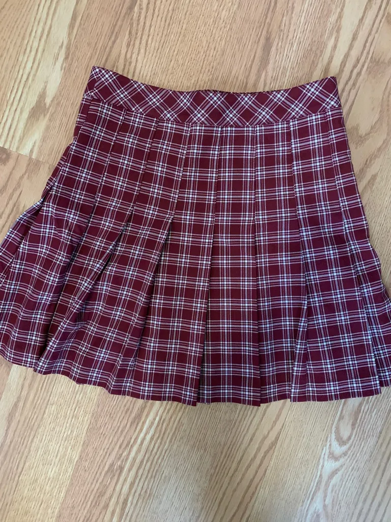 Pleated Plaid Skirt photo 1