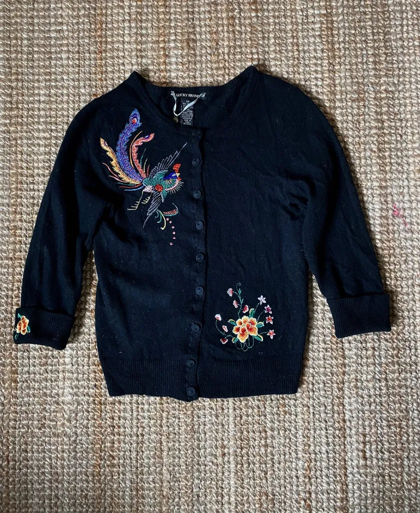 Lucky Brand Embroidered Sweater photo 1