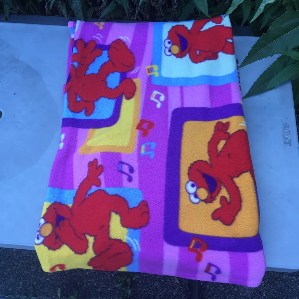 Vintage Elmo Mupppet Baby Blanket photo 1