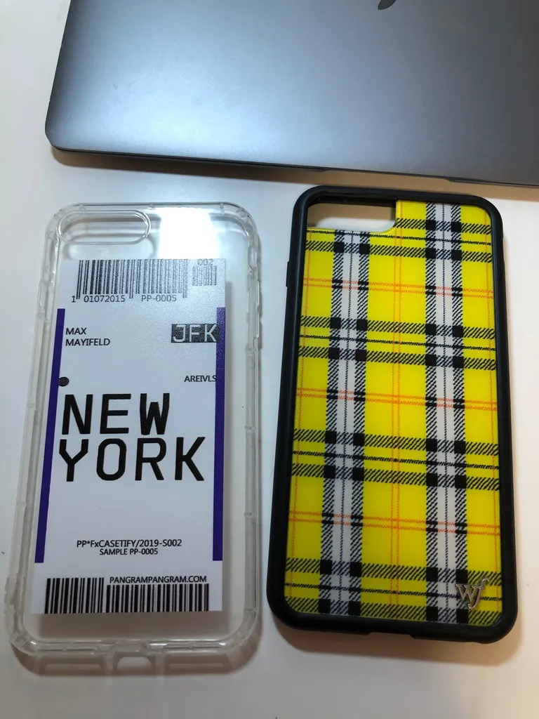 wildflower yellow plaid phone case photo 1