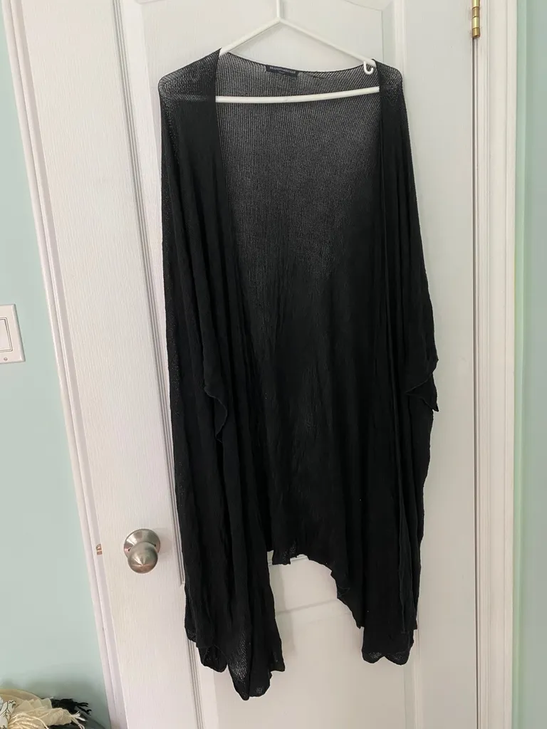 Brandy Melville Black Knit Long Cardigan photo 1