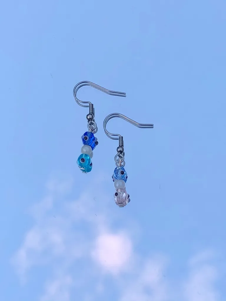 Evil Eye Beaded Earrings photo 1