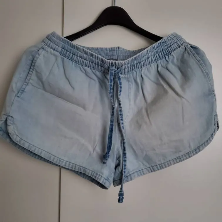 Aerie Denim Wash Soft Shorts photo 1