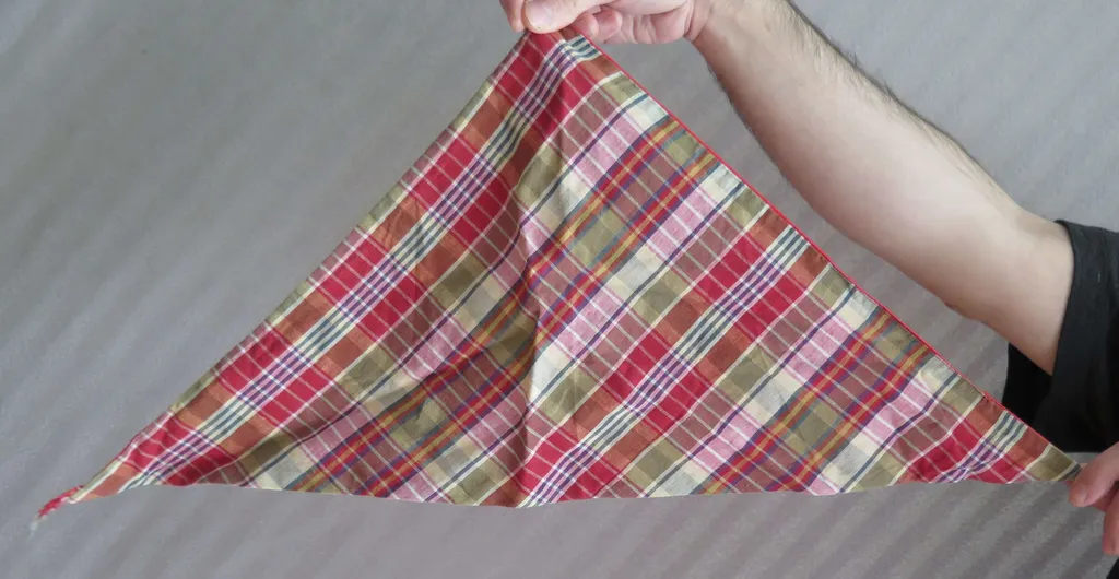 VINTAGE 1960s kerchief / scarf double sided photo 1