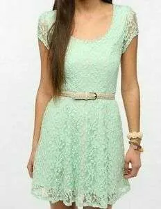 Kimchi Blue Lace Dress - Mint Green (size M) photo 1