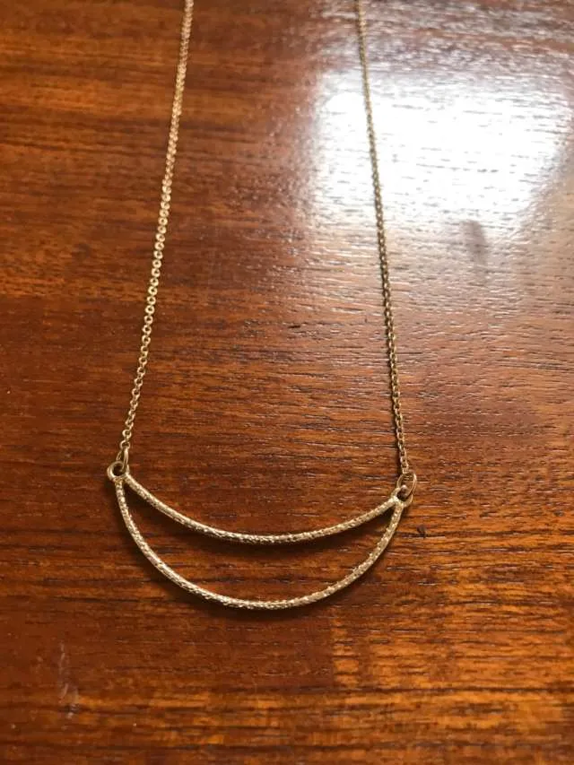 Crescent Gold Necklace photo 1