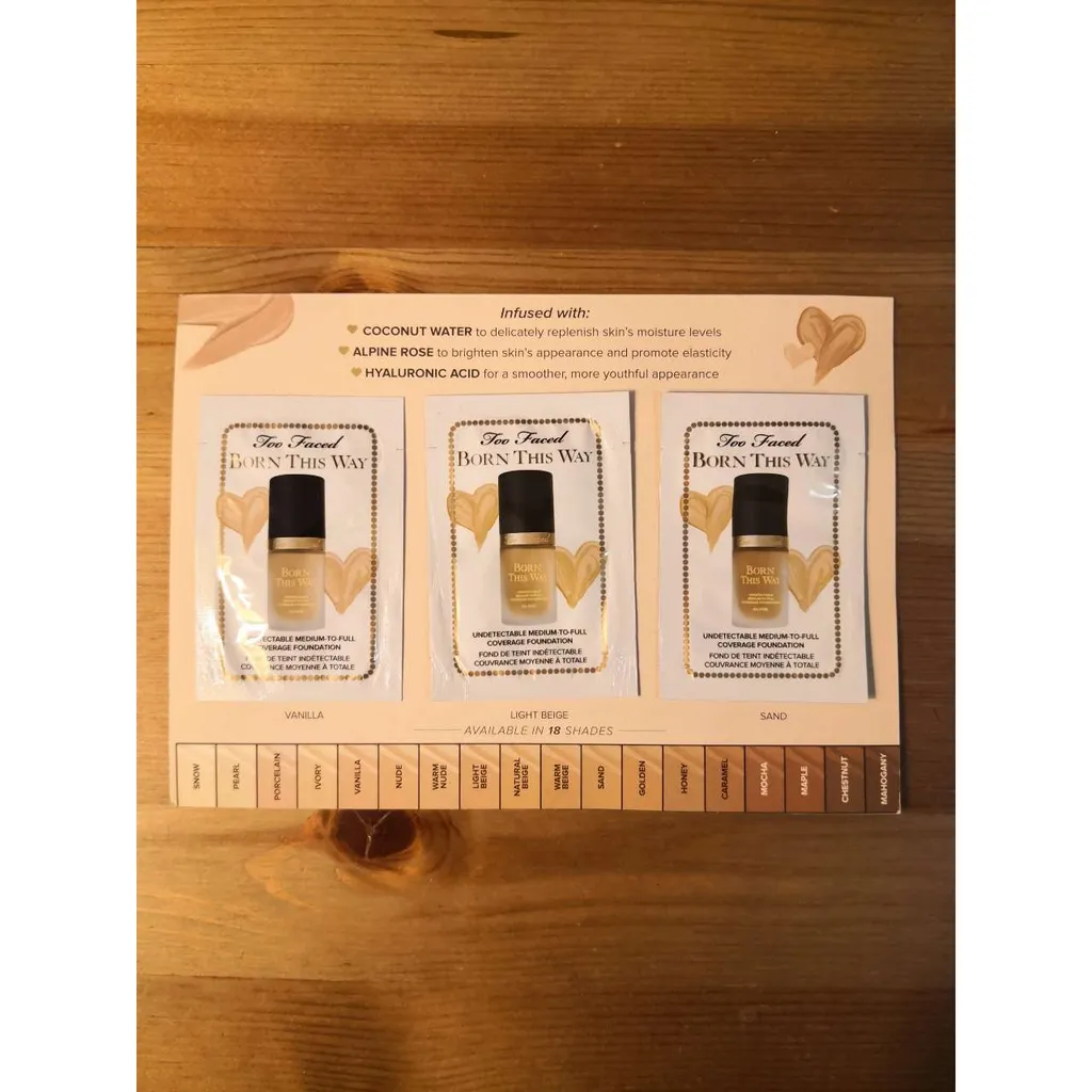 FREE! Too Faced Born This Way Foundation Samples photo 1