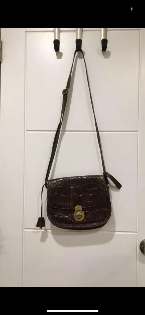 Clarke’s Vintage Croc Leather Purse photo 1