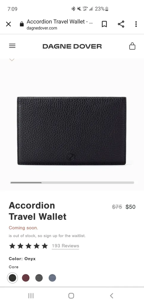 Brand New Dagne Dover Wallet photo 1