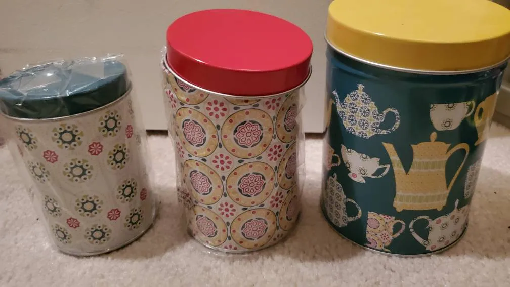 BNIP Decorative Tins X3 photo 1