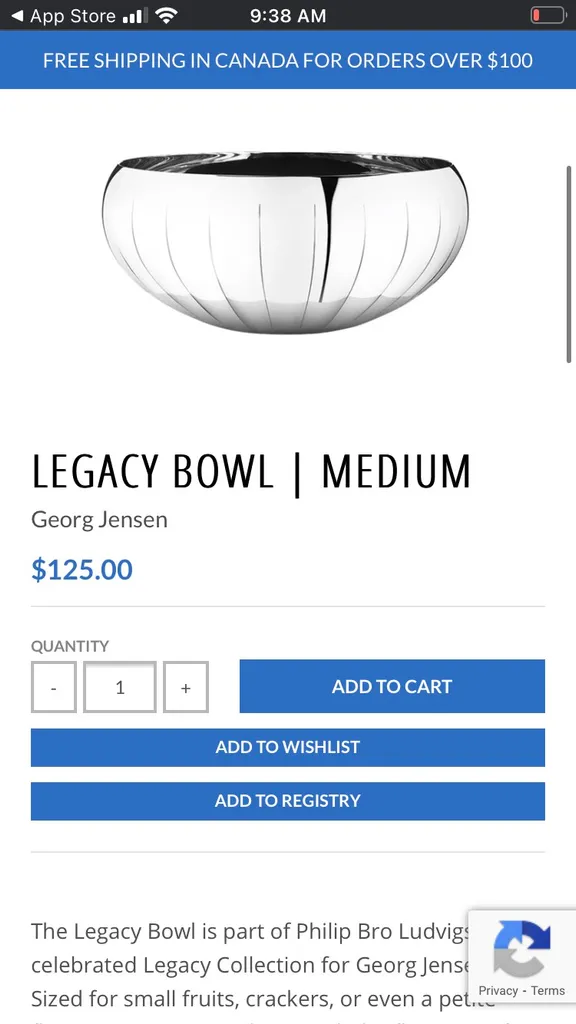 Georg Jensen Bowl - Mirror Polished Stainless Steel photo 1