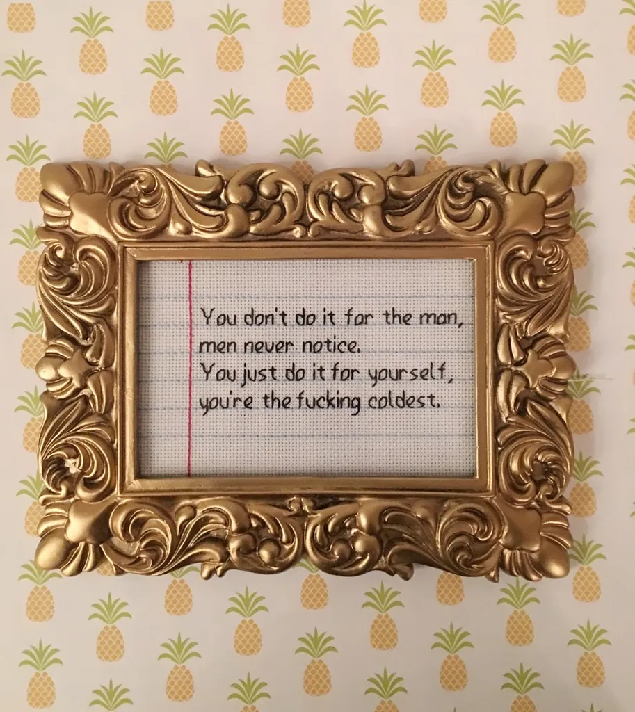 Drake Lyrics Cross Stitch photo 1
