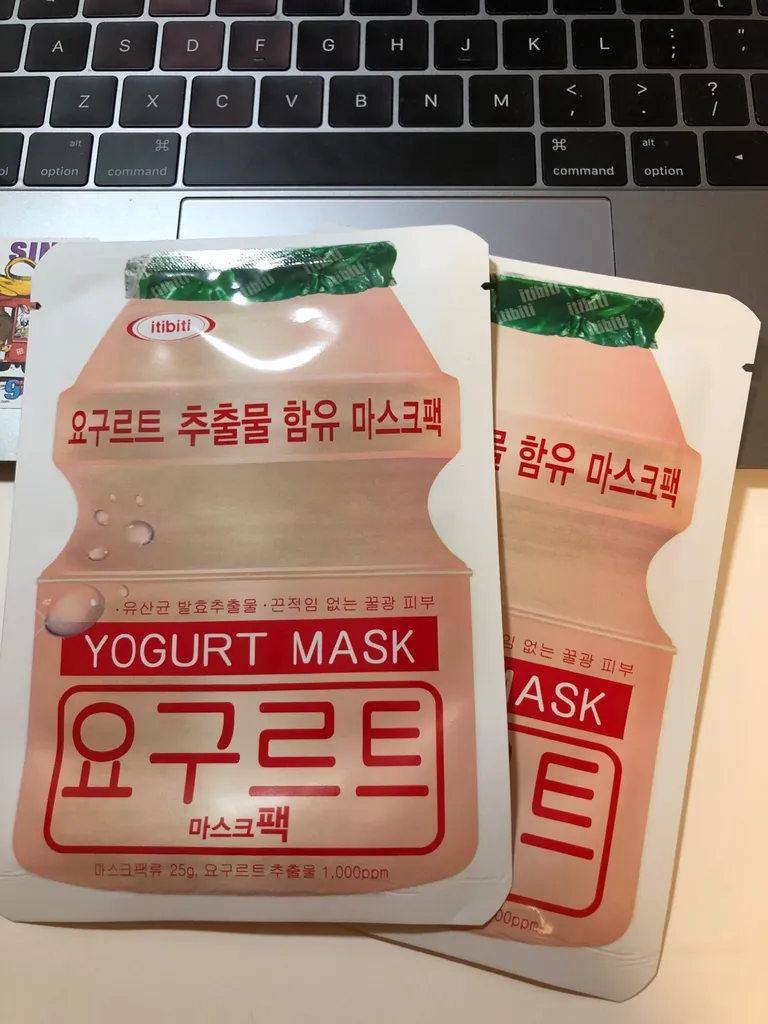 korean yogurt sheet masks photo 1
